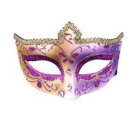 Uqezagpa Demi-visage antique en dentelle pour bal masqué, fête d'Halloween, bal masqué, bal masqué, fête d'Halloween, dentelle vénitienne