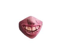 Uqezagpa Demi-visage effrayant de clown en latex pour Halloween, costume amusant, cosplay, fête, bande élastique fantaisie pour adulte demi-visage Halloween pour homme