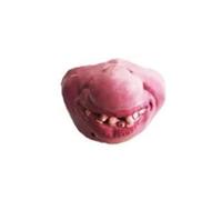 Uqezagpa Demi-visage effrayant de clown en latex pour Halloween, costume amusant, cosplay, fête, bande élastique fantaisie pour adulte demi-visage Halloween pour homme