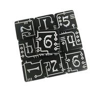 Uqezagpa Dés mécaniques en acrylique transparent avec dessus de table luxueux pour jeux de société et outils pédagogiques