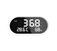 Uqezagpa Détecteurs environnementaux multifonctions pour mesurer les niveaux de bruit, la température et l'humidité, affichage LED, compteur de décibels numérique essentiel pour la maison