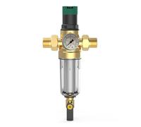 Uqezagpa DN15/DN20 Réducteur de pression d'eau réglable avec manomètre de filtre intégré