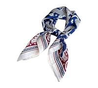 Uqezagpa Écharpe carrée élégante en soie synthétique pour femme - 69,1 cm - Doux et léger - Col délicat