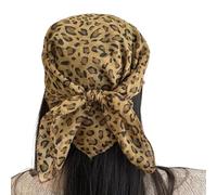 Uqezagpa Écharpe de cou à motif léopards adaptée à diverses activités de plein air et au quotidien pour les activités décontractées et sportives, accessoires tendance pour femme, dark, taille unique