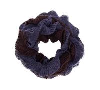 Uqezagpa Écharpe de tissage enroulée tendance pour fille populaire à bord à volants longue écharpe décorative cou féminin enveloppant à volants pour femmes foulard pour la marche, Violet foncé/rouge