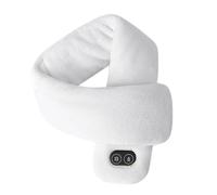 Uqezagpa Écharpe électrique avec technologie de chauffage à 360 degrés, respirant, coupe-vent, doublure en tissu polyester pour expéditions, usage quotidien, cache-cou électrique