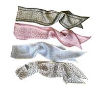 Uqezagpa Écharpe fine pour femme - Ceinture fine - Avec poignée de sac - Sensation de soie - Décoration élégante - Accessoire de cheveux léger
