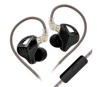 Uqezagpa Écouteurs intra-auriculaires en métal de qualité supérieure avec scènes sonores acoustiques et ajustement ergonomique pour casque de pilote dynamique de jeu