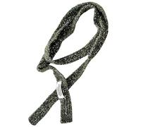 Uqezagpa Élégant collier tricoté pour femme taille réglable accessoires photo petits détails écharpe multicolore écharpe ras du cou, noir/vert, Taille unique