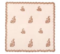 Uqezagpa Élégant foulard pour femme avec broderie florale - Doux et multifonction - Accessoire décoratif pour toutes les occasions - Accessoire de tenue décontractée, Vs630 Light Skin Red, Taille