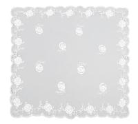 Uqezagpa Élégant foulard pour femme avec broderie florale - Doux et multifonction - Accessoire décoratif pour toutes les occasions - Accessoire de tenue décontractée, Vs690 Blanc, Taille unique