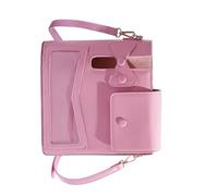 Uqezagpa Élégant sac à bandoulière en cuir synthétique pour bouteille d'eau compagnon porte-gobelet pour les trajets quotidiens et les aventures en plein air Noir Marron Sac organisateur de bouteille
