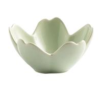 Uqezagpa Élégant support à bijoux en céramique avec base plate - Petit plat à bijoux élégant pour décoration de mariage et usage quotidien - Plat à bijoux élégant en forme de pétales