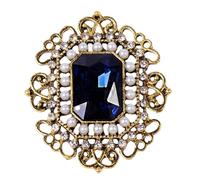 Uqezagpa Élégante broche vintage en cristal pour femme - Accessoire de mode, Size Approx. 1.57x1.89inch4x4.8cm, Métal, Béryl
