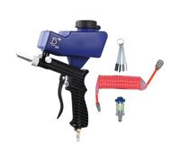 Uqezagpa Ensemble de pistolets de sablage portables réglables 90 psi petite machine de pulvérisation de peinture pour la maison et la voiture