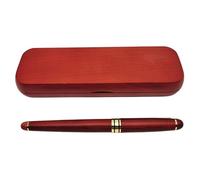 Uqezagpa Ensemble de stylos plume en bois pour écriture lisse, encre gel d'affaires, pour l'école, le bureau, la plume, l'écriture cadeau d'affaires pour étudiant