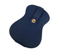 Uqezagpa Étui de rangement pour médiators de guitare en cuir synthétique, bleu, Size approx.135x107mm/5.31x4.21in