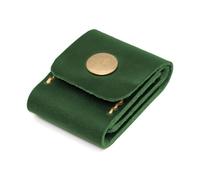 Uqezagpa Étui de rangement pour médiators de guitare en cuir synthétique, Vert, 6*4.6cm