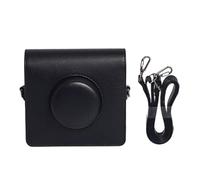 Uqezagpa Étui pour appareil photo en cuir synthétique souple avec bandoulière, Noir , 15x14.5x8.5cm