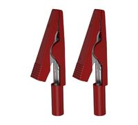 Uqezagpa Fiches banane 2 mm avec pince crocodile résistante à la corrosion pour une transmission stable des signaux lors des tests en laboratoire et électroniques