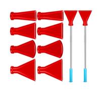 Uqezagpa Fluid Art Ensemble d'outils de soufflage en acier inoxydable et embouts buccaux en silicone pour fleurs en acrylique