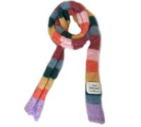 Uqezagpa Foulard Femme Colorblocks Rayé Doux Confortable Automne Hiver Confortable Foulard Confortable pour Automne Hiver Confortable, 3, 10*180CM