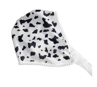 Uqezagpa Foulard papillon imprimé léopard bandeau bandeau Halloween dentelle crâne pour adultes Creative Headwear Photo