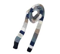 Uqezagpa Foulard pour femme, écharpe rayée colorblocks douce et confortable pour l'automne et l'hiver, 4, 10*180CM