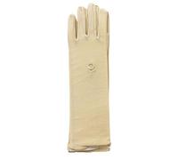 Uqezagpa Gants à main en forme de fleur brodée pour arabe, simple, extensible, protection solaire, bras décontracté pour femmes musulmanes, protection solaire, beige, taille unique