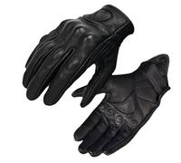 Uqezagpa Gants de moto en cuir tendance avec écrans tactiles pour toute l'année, équipement de protection quatre saisons