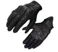 Uqezagpa Gants de moto en cuir tendance avec écrans tactiles pour toute l'année, équipement de protection quatre saisons
