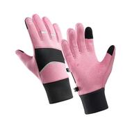 Uqezagpa Gants thermiques coupe-vent pour le ski, le cyclisme, les écrans tactiles, construction étanche, ajustement confortable au poignet, gants de ski