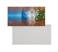 Uqezagpa Grand moule rectangulaire en silicone texture silicone pour tables de rivière en résine époxy et artisanat