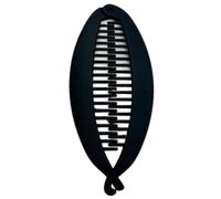 Uqezagpa Grande pince à cheveux en forme de banane - Confortable - Accessoire de cheveux tendance pour donner du volume aux chignons