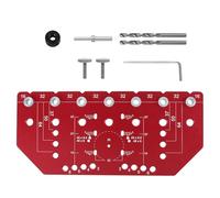 Uqezagpa Guide de perçage pour le travail du bois - Localisateur de charnière de 35 mm - Gabarits d'alésage avec fixations - Ouvre-trou en aluminium