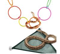 Uqezagpa Hamac et balançoire en maille pour reptiles Durabilité interactive Enrichissement Pythons pour serpents de maïs et autres petits animaux