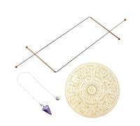 Uqezagpa Handcrafts Tiges de divination avec pendules en cristal et planche de divination pour exploration spirituelle, trésor, eau, cuivre, radiesthésie