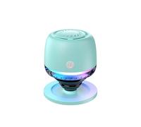 Uqezagpa Haut-parleur portable compatible Bluetooth avec lumière LED pour l'extérieur, voyage, fête, support de téléphone pour l'extérieur