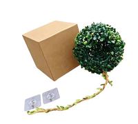 Uqezagpa Hideaway Boule d'herbe à suspendre pour reptiles et habitats sur le thème de la jungle Aquarium Terrarium Paysage Accessoire Plante Artificielle pour Vivarium