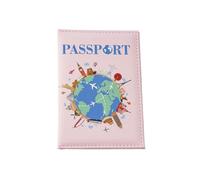 Uqezagpa Housse de passeport en cuir synthétique avec impression couleur - Accessoires de voyage pour femmes et hommes - Couverture de passeport mondial pour cartes de crédit, b, Beauté de masse