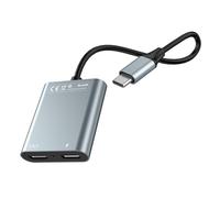 Uqezagpa Hub de lunettes de réalité virtuelle avec double port de type C pour une charge rapide et un transfert de données rapide pour téléphones et tablettes Station d'extension de lunettes de