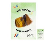 Uqezagpa Œil de tigre naturel avec dos adhésif pour projets scolaires et souvenirs créatifs - Cadeau idéal pour la rentrée scolaire