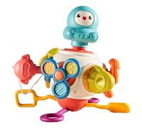 Uqezagpa Interactive Baby Busy Toy with 8 Activities for Sensory Development Color Recognition & Motor Skills 0-3 Years Lightweight Assembling Educational Ball