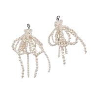 Uqezagpa Jolies perles perles bowknot lacets breloques mode charmant fille pendentif bowknot décorations lacets clip perles perles accessoires chaussures, taille unique, Comme décrit, Comme décrit.