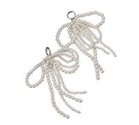 Uqezagpa Jolies perles perles bowknot lacets breloques mode charmant fille pendentif bowknot décorations lacets clip perles perles accessoires chaussures, taille unique, Comme décrit, Comme décrit.