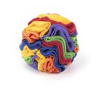 Uqezagpa Jouet arc-en-ciel à renifler et distribuer des friandises pour animaux de compagnie - Activation de l'odorat et de la stimulation mentale - Jouet interactif pour chien - Pour les mâcheurs