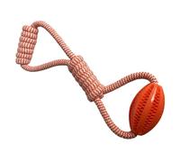 Uqezagpa Jouet interactif en corde de coton pour nettoyage des dents de chien pour intérieur et extérieur avec distributeur de friandises