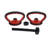 Uqezagpa Kettlebells d'entraînement avec poignée réglable pour plaque de poids, convertisseur, pour entraînement de force, kettlebells réglable, plaque de poids