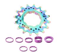 Uqezagpa Kit de conversion de roue d'inertie à vitesse unique en alliage d'aluminium pour vélos de montagne et vélos de route