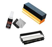 Uqezagpa Kit d'entretien compact pour disques avec brosse en flanelle antistatique, plumeau, outils de nettoyage doux et solution de protection